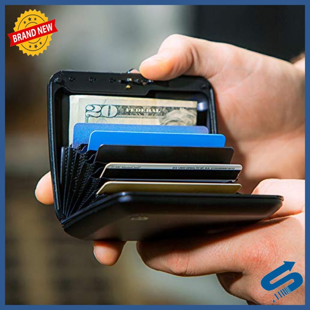 Aluminum Rfid Blocking Code Lock Wallet With 10 C… - image 2